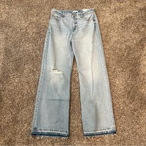 NWT Ann Taylor Loft Women’s Wide Leg High Rise Blue Jeans Size 29 / 8